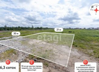 Участок на продажу, 6.3 сот., Тюмень, улица Александра Хрущева