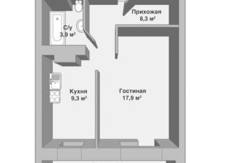 Продам однокомнатную квартиру, 37.5 м2, Кировская область, улица Азина, 20