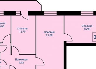 3-ком. квартира на продажу, 74.7 м2, Первоуральск, улица Сакко и Ванцетти, 10