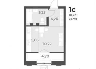 Продается квартира студия, 24.8 м2, Новосибирск, Заельцовский район