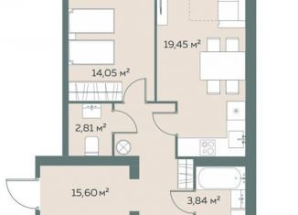 Продается 3-ком. квартира, 76.2 м2, Лиски, улица Титова, 38