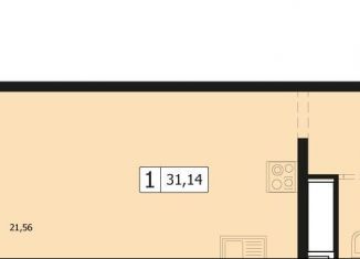 Продам однокомнатную квартиру, 29.8 м2, Краснодар, улица Автолюбителей, 1Длит4, ЖК Парусная Регата