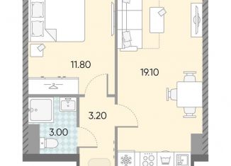 Продается 1-ком. квартира, 37.1 м2, Москва, жилой комплекс Обручева 30, к1, метро Калужская