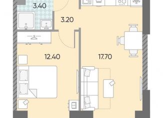 Продажа однокомнатной квартиры, 36.7 м2, Москва, жилой комплекс Обручева 30, к1, метро Калужская