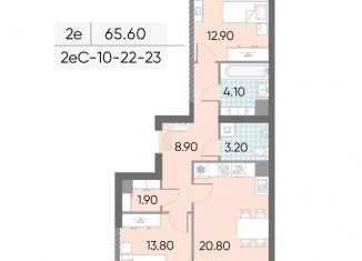 Продается 2-ком. квартира, 65.6 м2, Москва, жилой комплекс Обручева 30, к1, метро Калужская