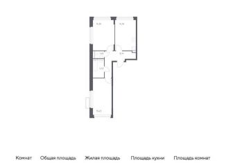 Продается двухкомнатная квартира, 58.8 м2, Красногорск, жилой комплекс Квартал Строгино, к2