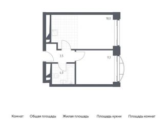 Продажа 1-ком. квартиры, 35.6 м2, Москва, Новоданиловская набережная, 8к2, ЖК Новоданиловская 8