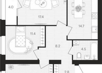 Продается трехкомнатная квартира, 80.1 м2, посёлок Мичуринский, Выставочная улица