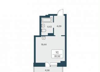 Продажа квартиры студии, 32.5 м2, Новосибирск, метро Площадь Маркса, улица Зорге, 229/2