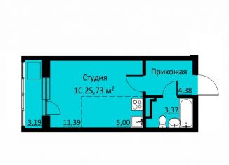 Продам квартиру студию, 25.8 м2, деревня Кондратово, Водопроводная улица, 6/2