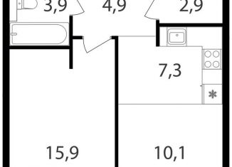 Продается 1-комнатная квартира, 45 м2, Москва, жилой комплекс Петровский Парк 2, к1, метро Динамо