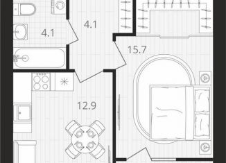 1-ком. квартира на продажу, 40.3 м2, Брянская область, Выставочная улица