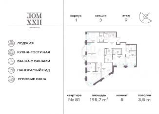 Продаю 5-комнатную квартиру, 195.7 м2, Москва, Новодевичий проезд, 6с2