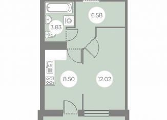 Продажа 1-ком. квартиры, 34.4 м2, Санкт-Петербург, метро Озерки