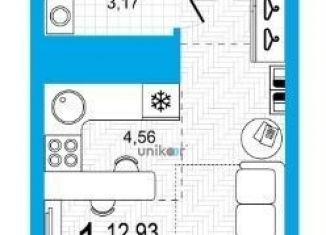 Продается однокомнатная квартира, 24.3 м2, Республика Башкортостан, Кустарёвская набережная, 19
