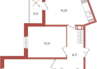 Двухкомнатная квартира на продажу, 57.5 м2, Сертолово, ЖК Новое Сертолово