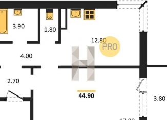 Однокомнатная квартира на продажу, 44.9 м2, Новосибирская область