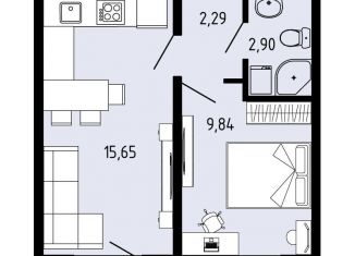 Продам двухкомнатную квартиру, 31.4 м2, Пермский край