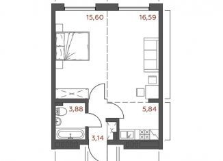 Продажа 1-комнатной квартиры, 45.1 м2, Иркутск, Октябрьский округ, 6-я Советская улица, 2