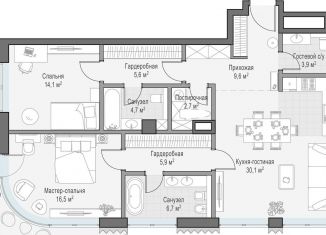 Продажа 2-ком. квартиры, 106.7 м2, Москва, метро Полянка