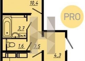 Продается 2-комнатная квартира, 56.9 м2, Воронеж, Коминтерновский район