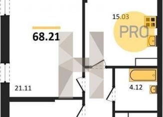 Продажа 2-комнатной квартиры, 68.2 м2, Воронежская область, Московский проспект, 132