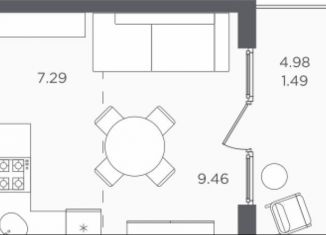 Продаю 1-комнатную квартиру, 29.5 м2, Светлогорск, улица Нахимова