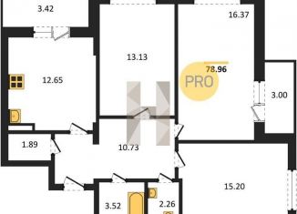 Продаю 3-комнатную квартиру, 79 м2, Красноярск, Советский район, улица Славы, 7