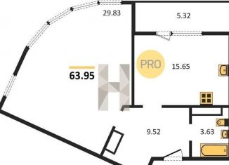 Продажа однокомнатной квартиры, 64 м2, Новосибирск, метро Площадь Ленина