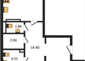 Продаю двухкомнатную квартиру, 74.3 м2, Воронежская область, Ленинский проспект, 108А