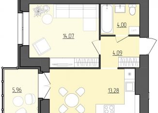 Продам 1-комнатную квартиру, 38.4 м2, Ярославль, Фрунзенский район, улица Лескова, 19