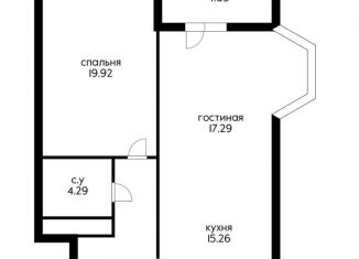 Продается 2-комнатная квартира, 68.2 м2, Краснодар, улица Строителей, 21, Западный округ