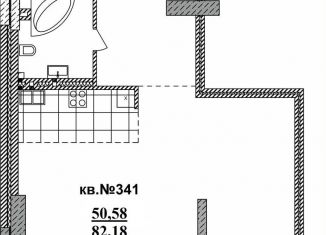 Продам квартиру студию, 84.3 м2, Новосибирск, Садовая улица, 17