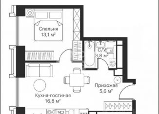 Продается 1-комнатная квартира, 39.8 м2, Москва, метро Волоколамская, Волоколамское шоссе, 95/2