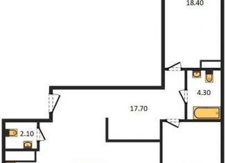 Продажа двухкомнатной квартиры, 98 м2, Воронеж, улица Фёдора Тютчева, 93/4, Железнодорожный район