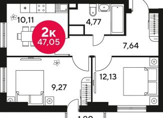 Продам 2-комнатную квартиру, 47 м2, Ростов-на-Дону