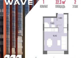 Продам квартиру студию, 22.3 м2, Москва, район Москворечье-Сабурово