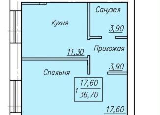 Продается однокомнатная квартира, 36.7 м2, Оренбург, Микрорайонная улица, 36А, Ленинский район