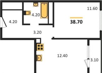 Продается однокомнатная квартира, 38.7 м2, Новосибирск, ЖК Расцветай на Красном