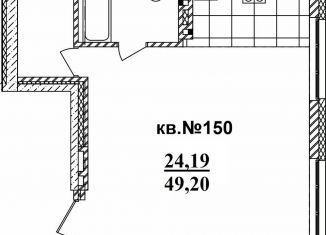 Продаю квартиру студию, 49.2 м2, Новосибирск, Садовая улица, 17