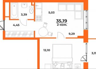 Продам 2-комнатную квартиру, 35.2 м2, Хабаровский край