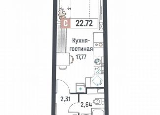 Продается квартира студия, 22.7 м2, Мурино, ЖК Авиатор