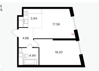 Продам 2-ком. квартиру, 50.7 м2, Москва, улица Петра Алексеева, 12к6, ЖК Кутузов Град 2