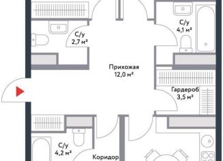 Продам четырехкомнатную квартиру, 94 м2, Москва, метро Печатники