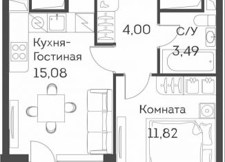 Продается двухкомнатная квартира, 35.8 м2, Москва, ЖК Аквилон Бисайд
