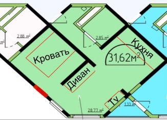 Продажа квартиры студии, 31.7 м2, городской округ Алушта