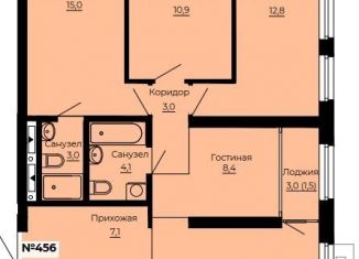 Продается 3-комнатная квартира, 92.1 м2, Екатеринбург, ЖК Ольховский Парк