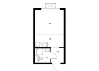 Продам квартиру студию, 20.1 м2, Москва, станция Лихоборы, жилой комплекс Большая Академическая 85, к3.1