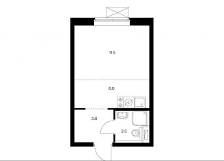 Продажа квартиры студии, 23.6 м2, Москва, ЖК Римского-Корсакова 11