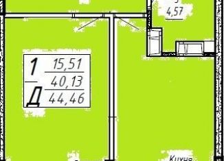 Продается 1-ком. квартира, 44.4 м2, Краснодар, Агрономическая улица, 2/1, микрорайон Горхутор